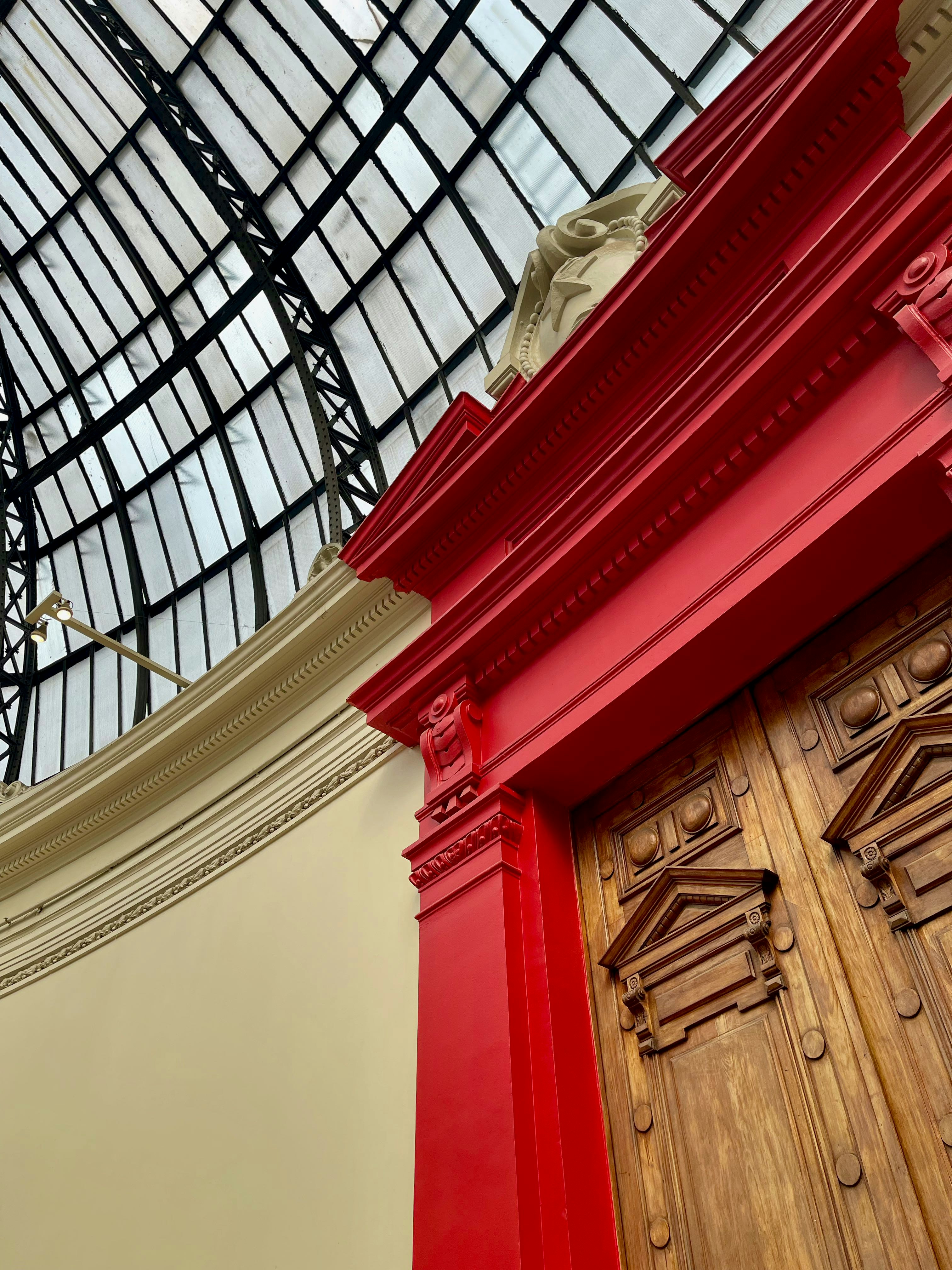 a clock is on the side of a building