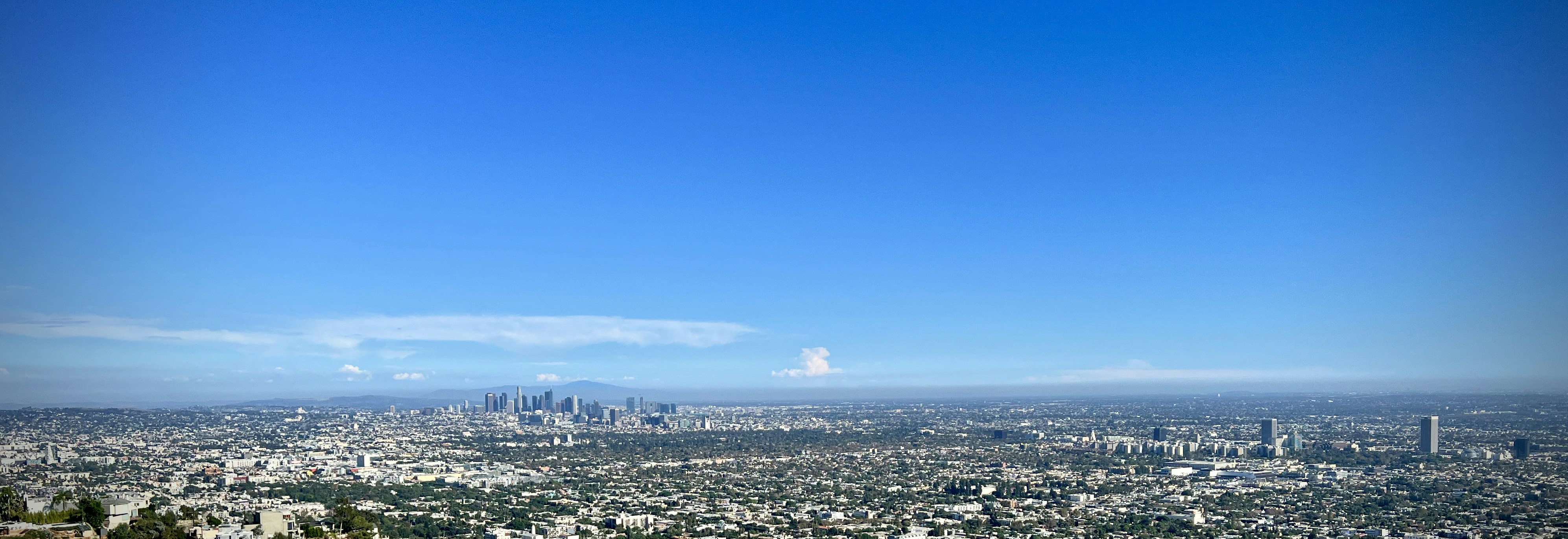 a view of a city from the top of a hill