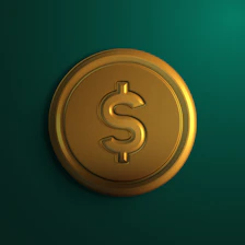 Bright green and orange logo of Verdedinero with a black background.