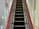 A satisfied customer standing next to a well-maintained escalator.