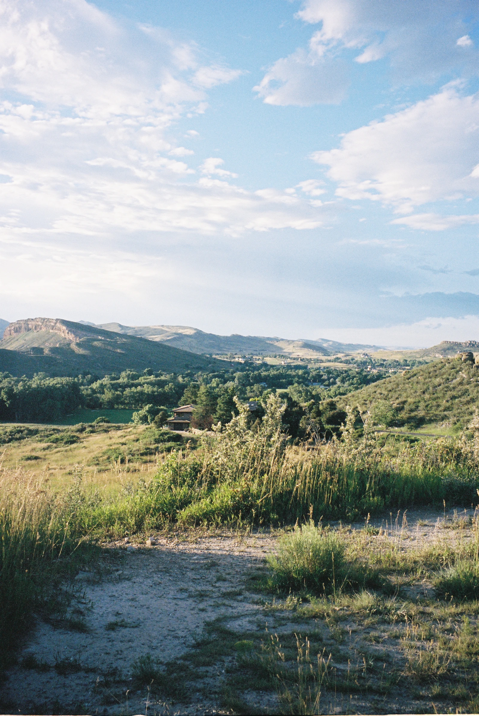 Open landscape with distant mountains.