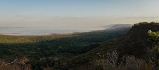 a scenic view of a large body of water