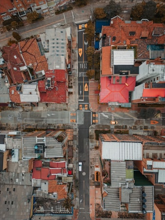 Vista aérea de Bogotá Colombia con sus localidades y desarrollo urbano