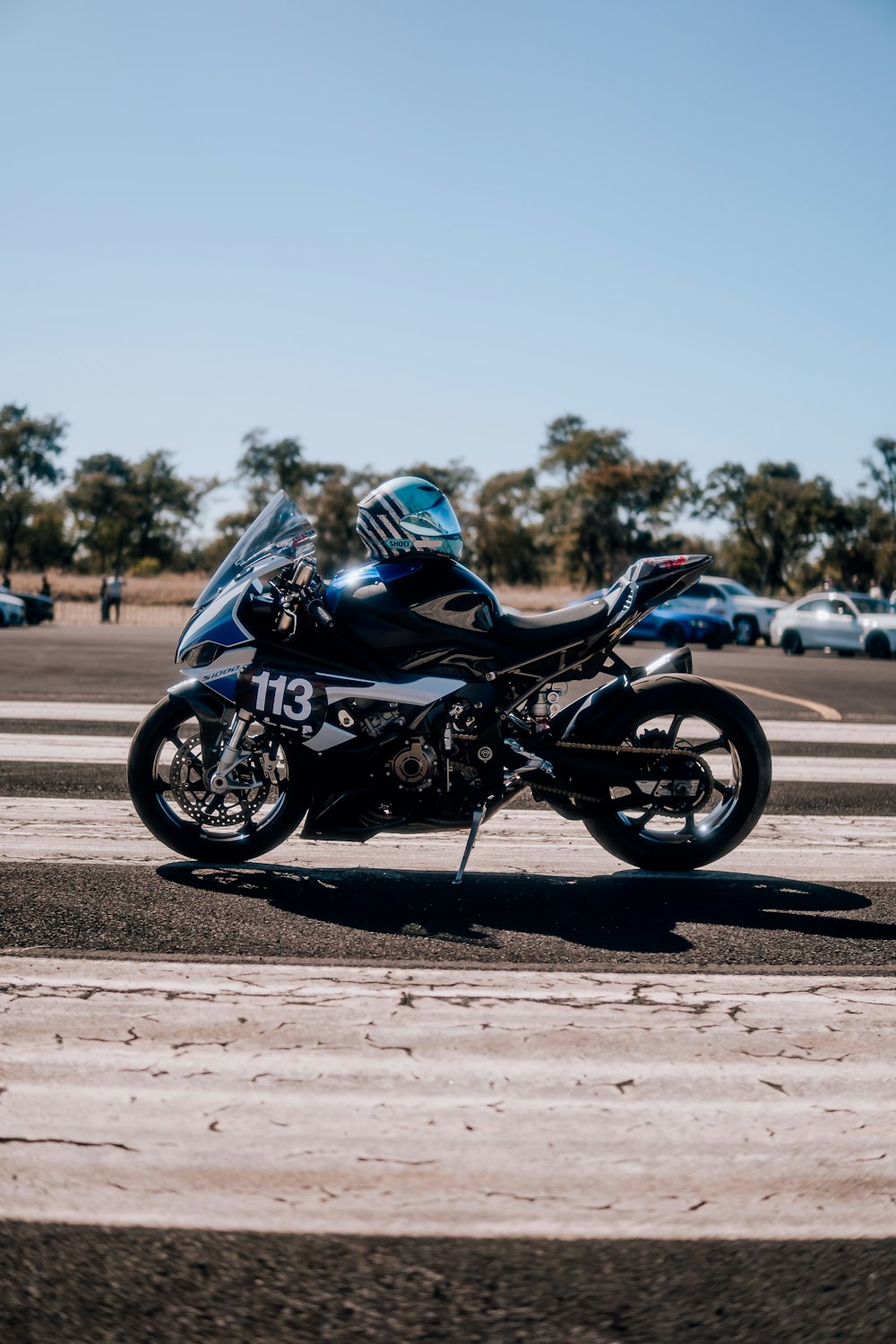 a person riding a motorcycle on a road