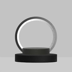 a black and white photo of a circular object