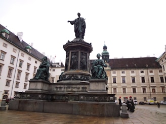 A striking bronze sculpture capturing the essence of Budapest's rich history.