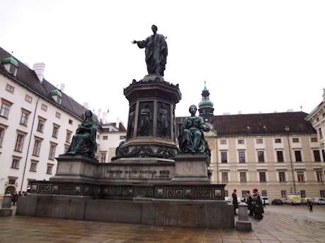 A striking bronze sculpture capturing the essence of Budapest's rich history.