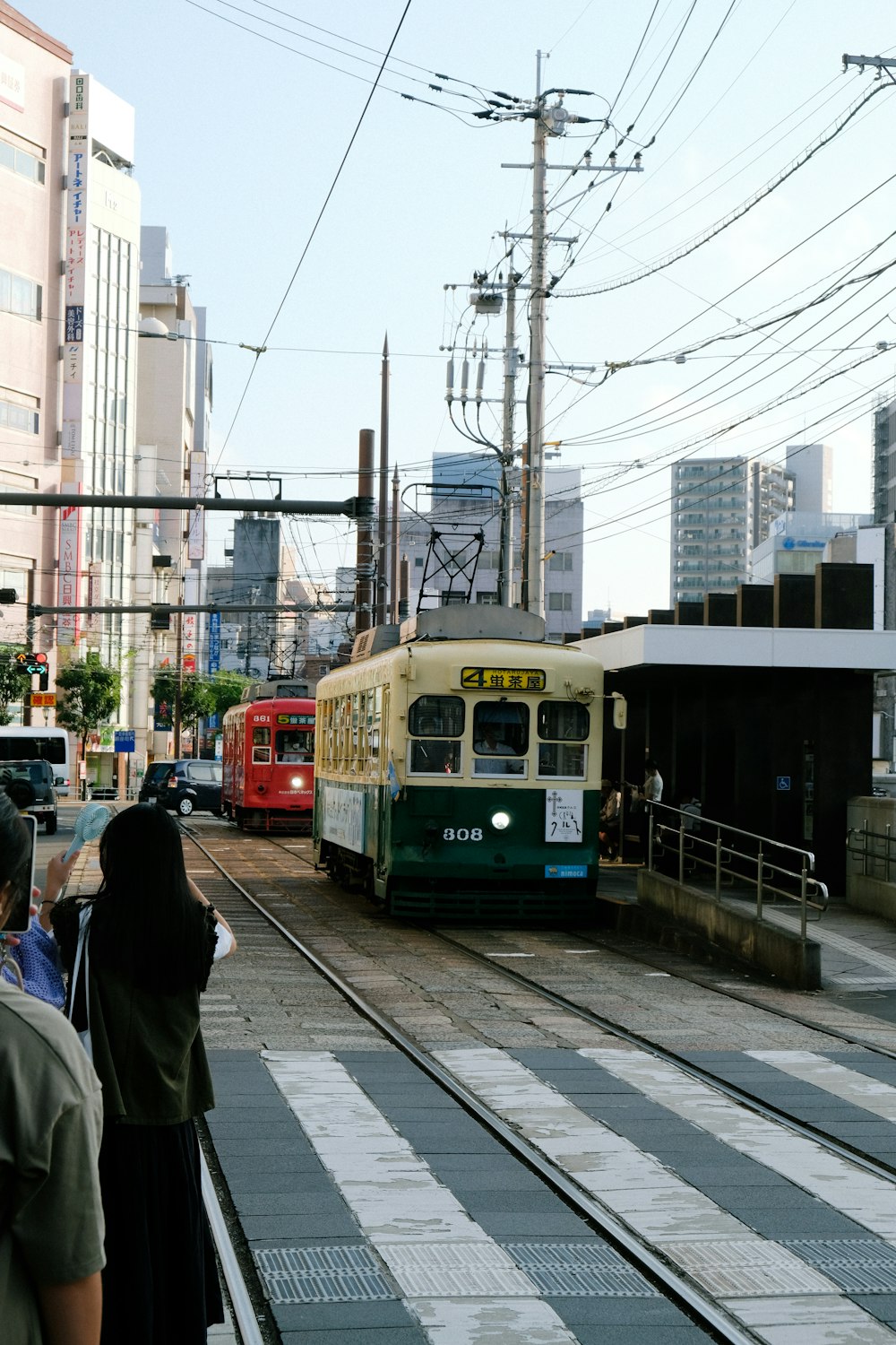 a couple of trains that are on some tracks