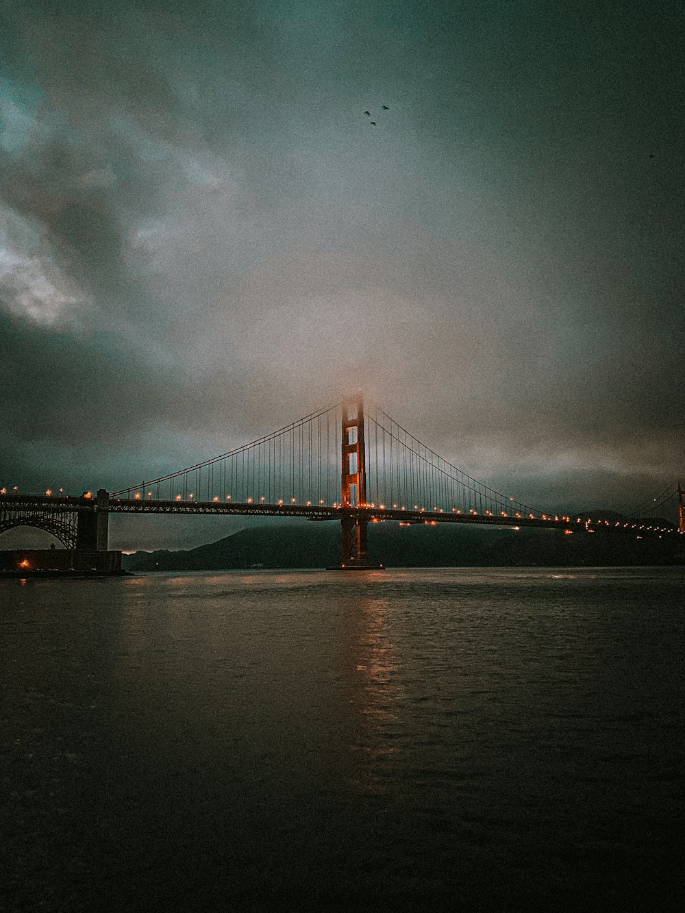 the golden gate bridge in san francisco at night