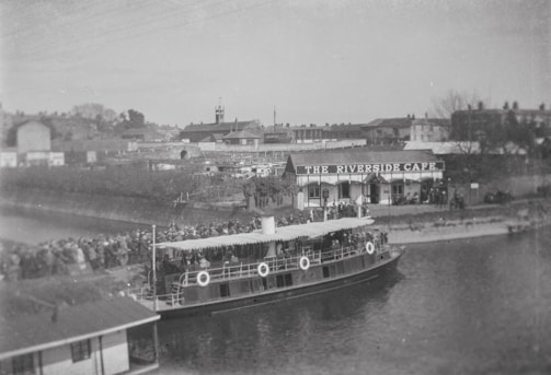 Vintage photo of the Oriav CM 2749 boat docked in the 1940s.