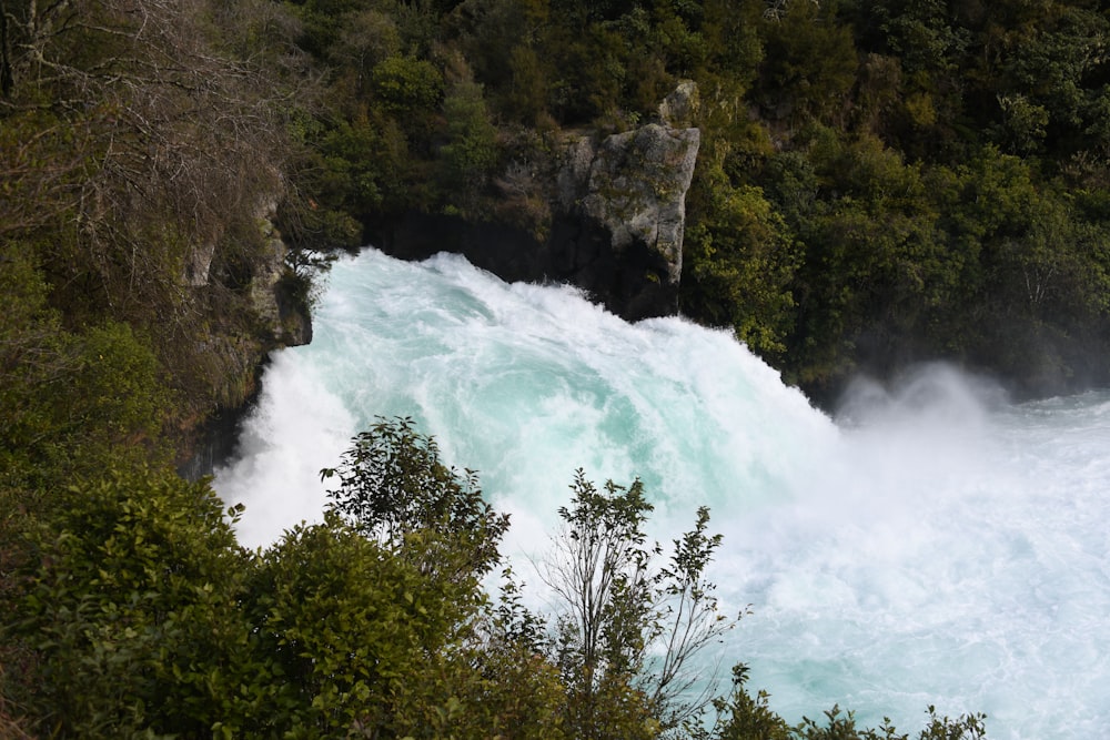 a river that has a bunch of water coming out of it