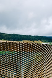 A panoramic view of various fencing installations in different environments.