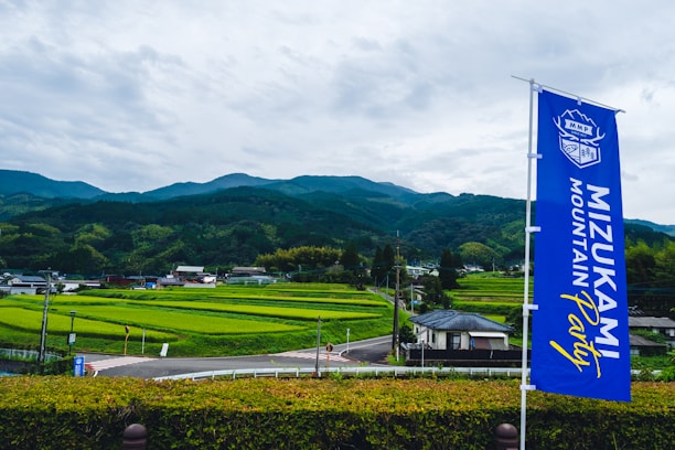 A vibrant farm landscape in Mushishiro with crops and livestock coexisting harmoniously.