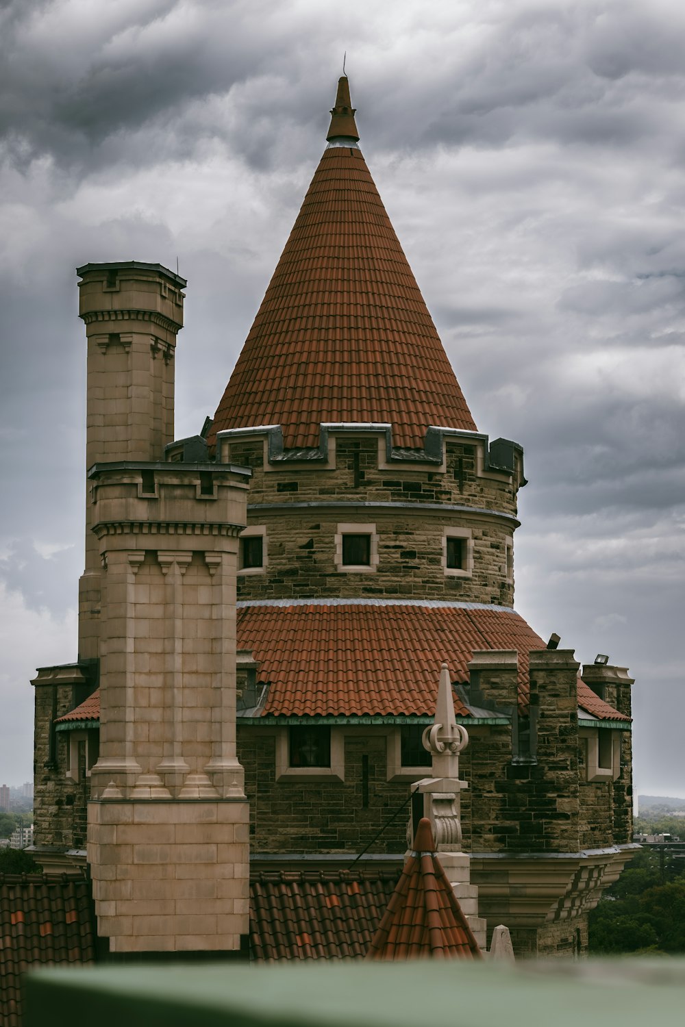 a tall tower with a clock on top of it