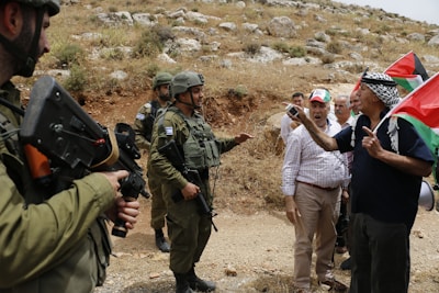 Young Druze soldiers in uniform standing proudly together.