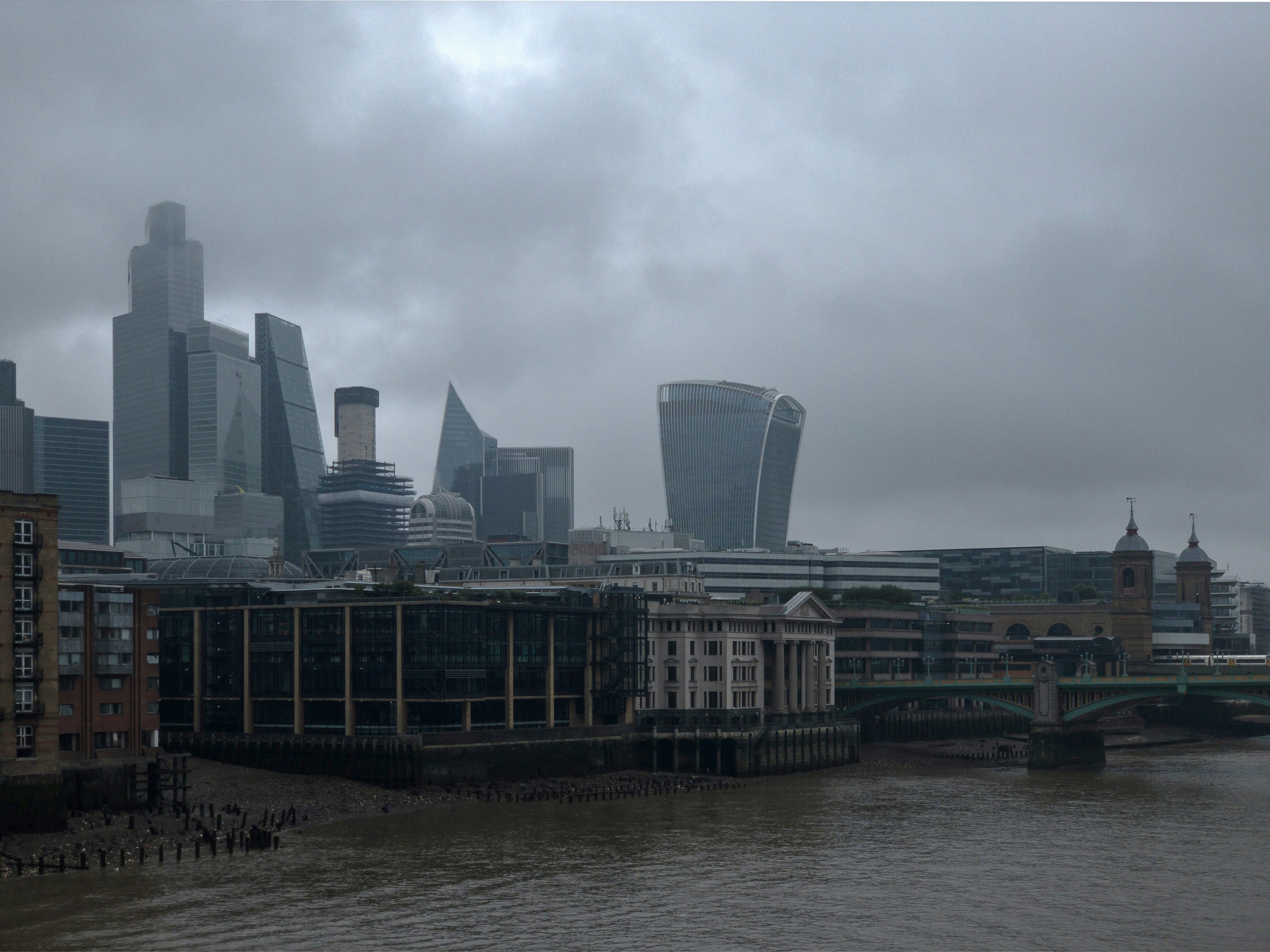 a view of a city from across the river