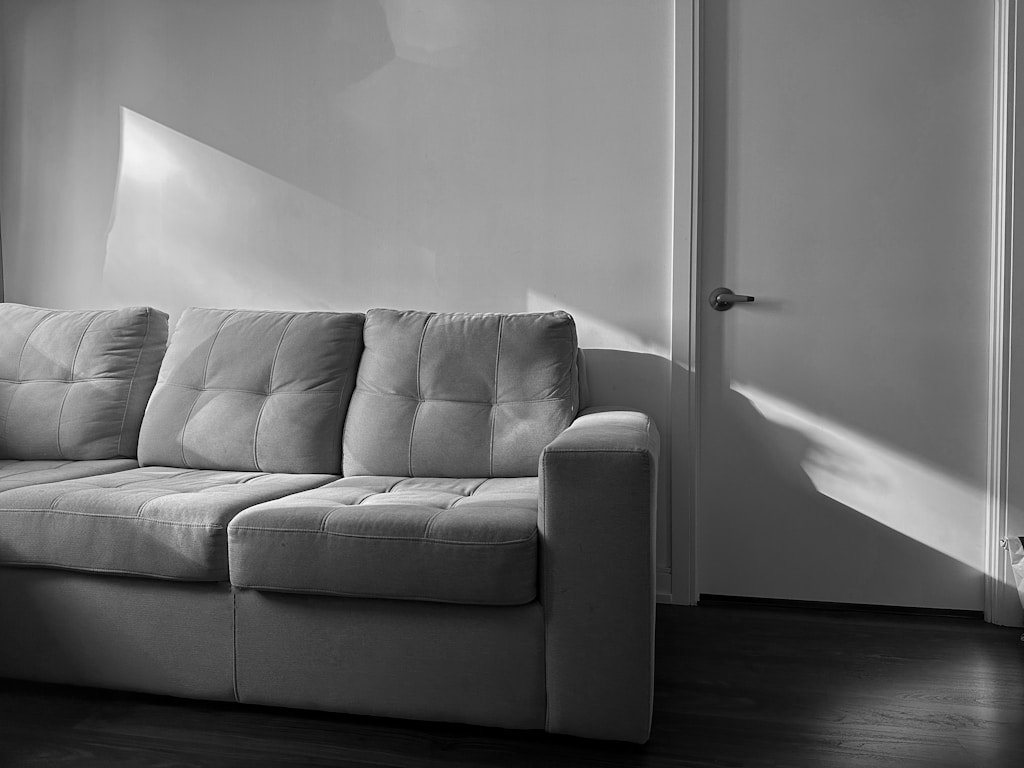 Gray Two-Seater Sofa