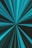 Blue and cyan beams of light radiate from a central vanishing point, creating a dynamic and futuristic effect against a dark background.