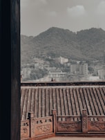 Charming rooftop view of Lucknow skyline from a boutique BnB.
