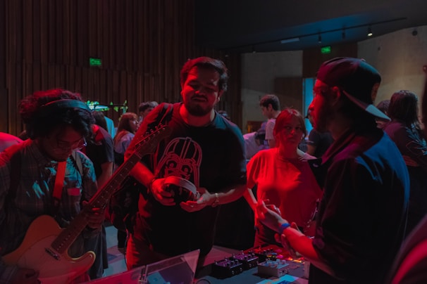 Community members sharing music and feedback online.