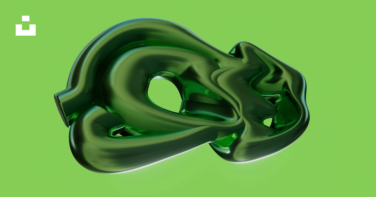 Green Object Icon A green object is shown in the middle of the image photo – Free ...
