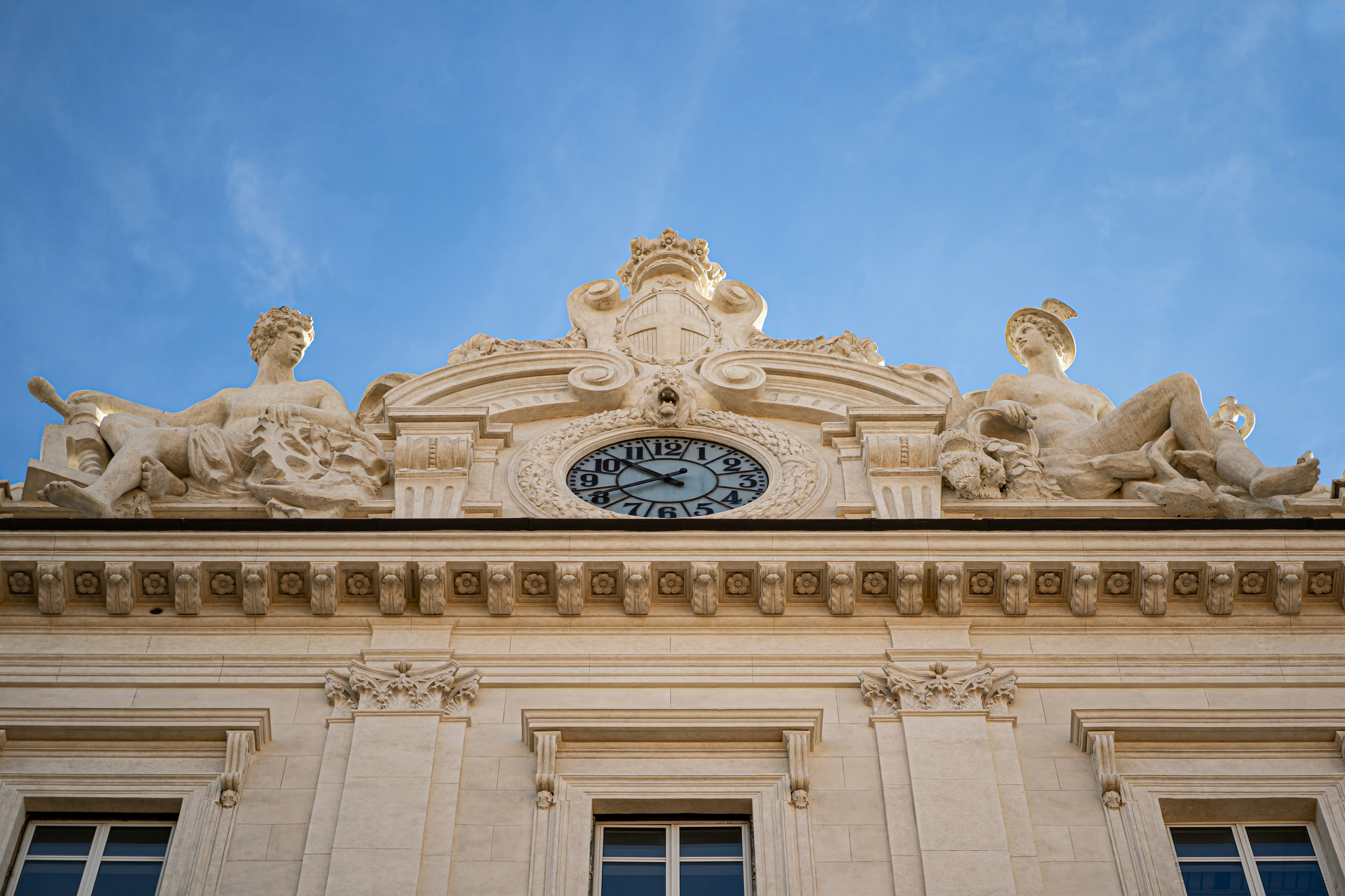 a clock on the top of a building