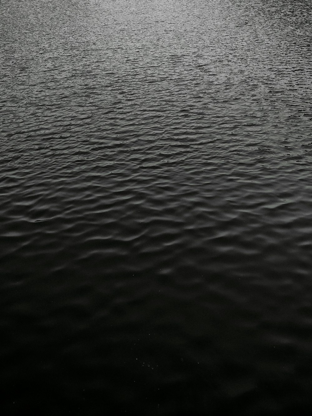 a black and white photo of a body of water