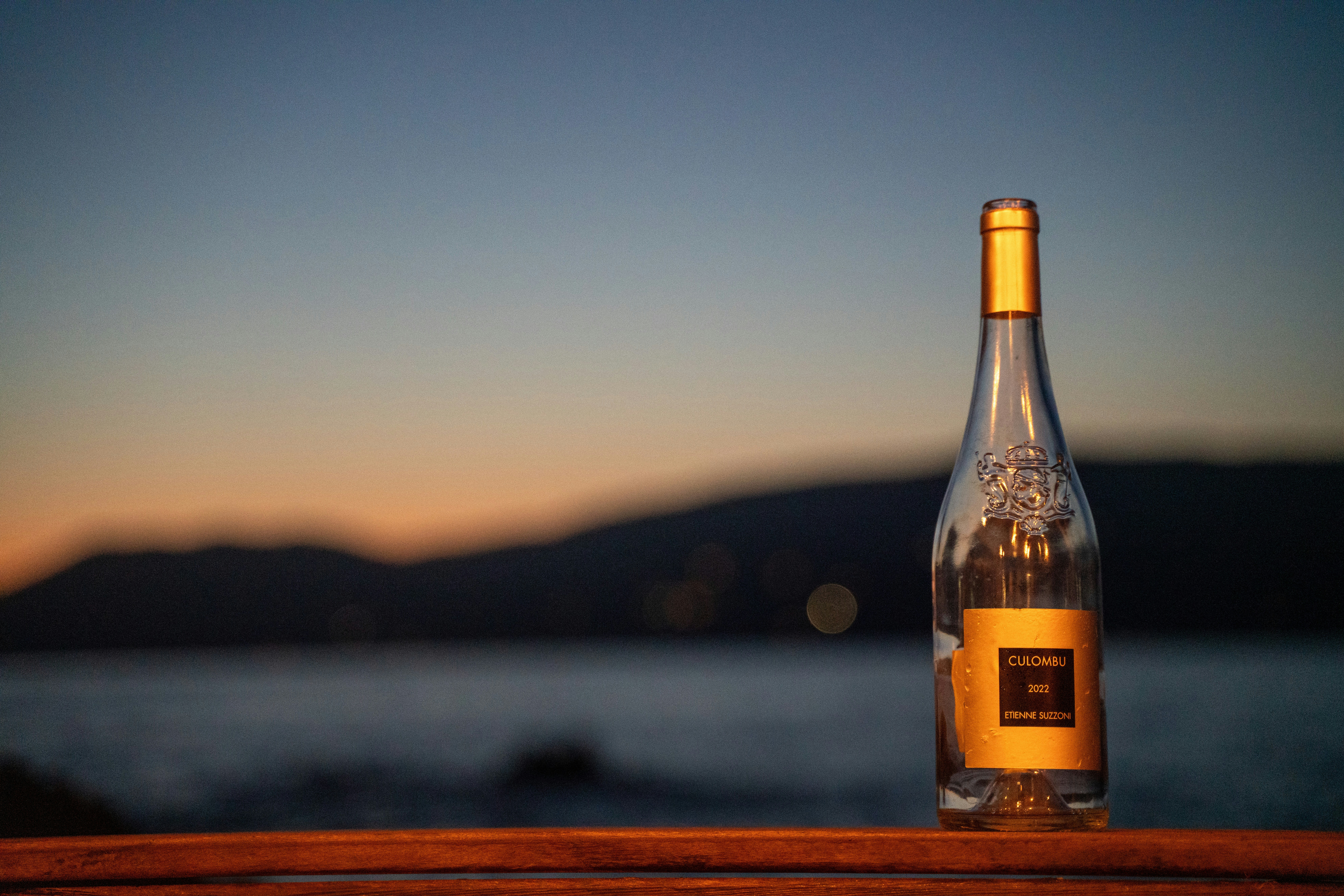 Bottle of Aussie vodka on a coastal backdrop
