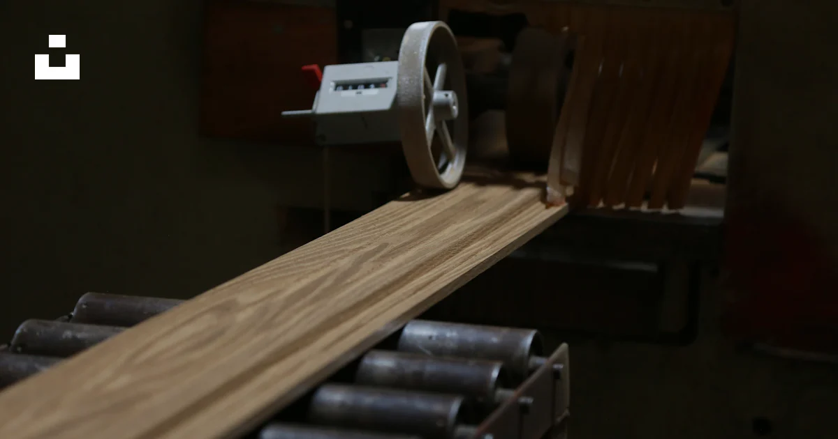 Timber Manipulation A close up of a machine that is cutting wood photo – Free Interior ...