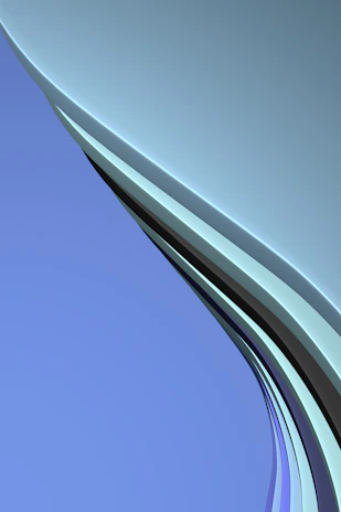 Abstract futuristic design blending blue, purple, and black hues symbolizing knowledge expansion.