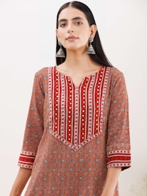 A modern kurta design that blends tradition with contemporary style.