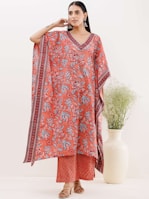 Casual chic: a fusion of ethnic prints on a trendy dress perfect for everyday wear.