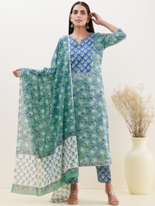 Cream Plazzo Set