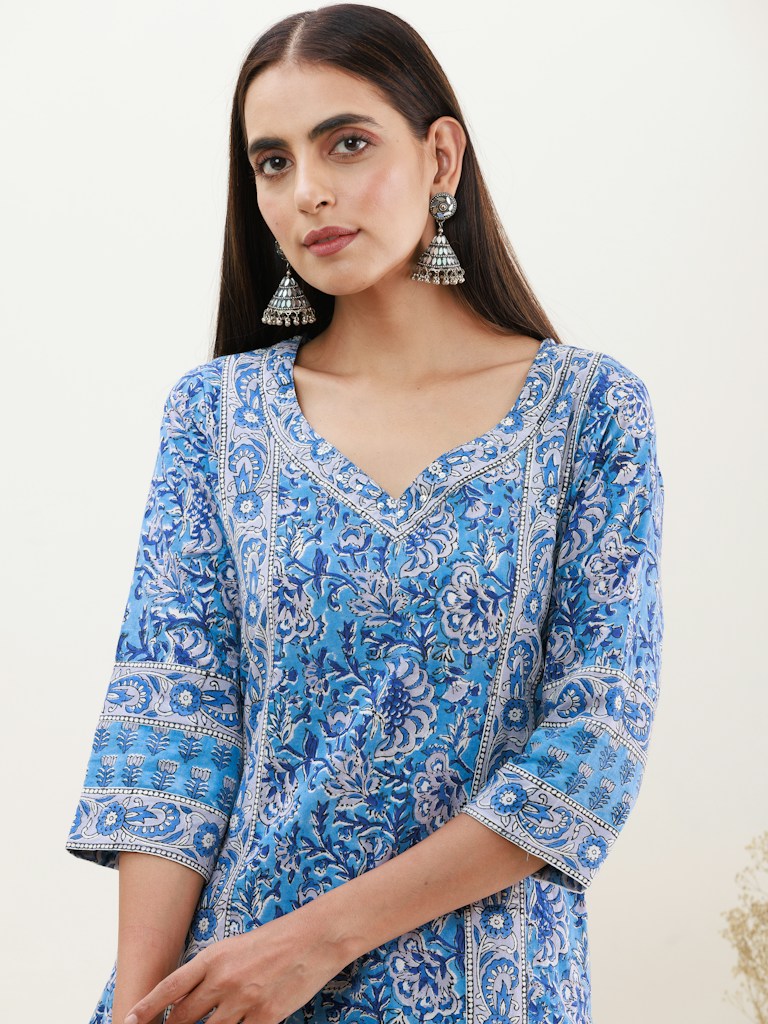Navy Blue Anarkali