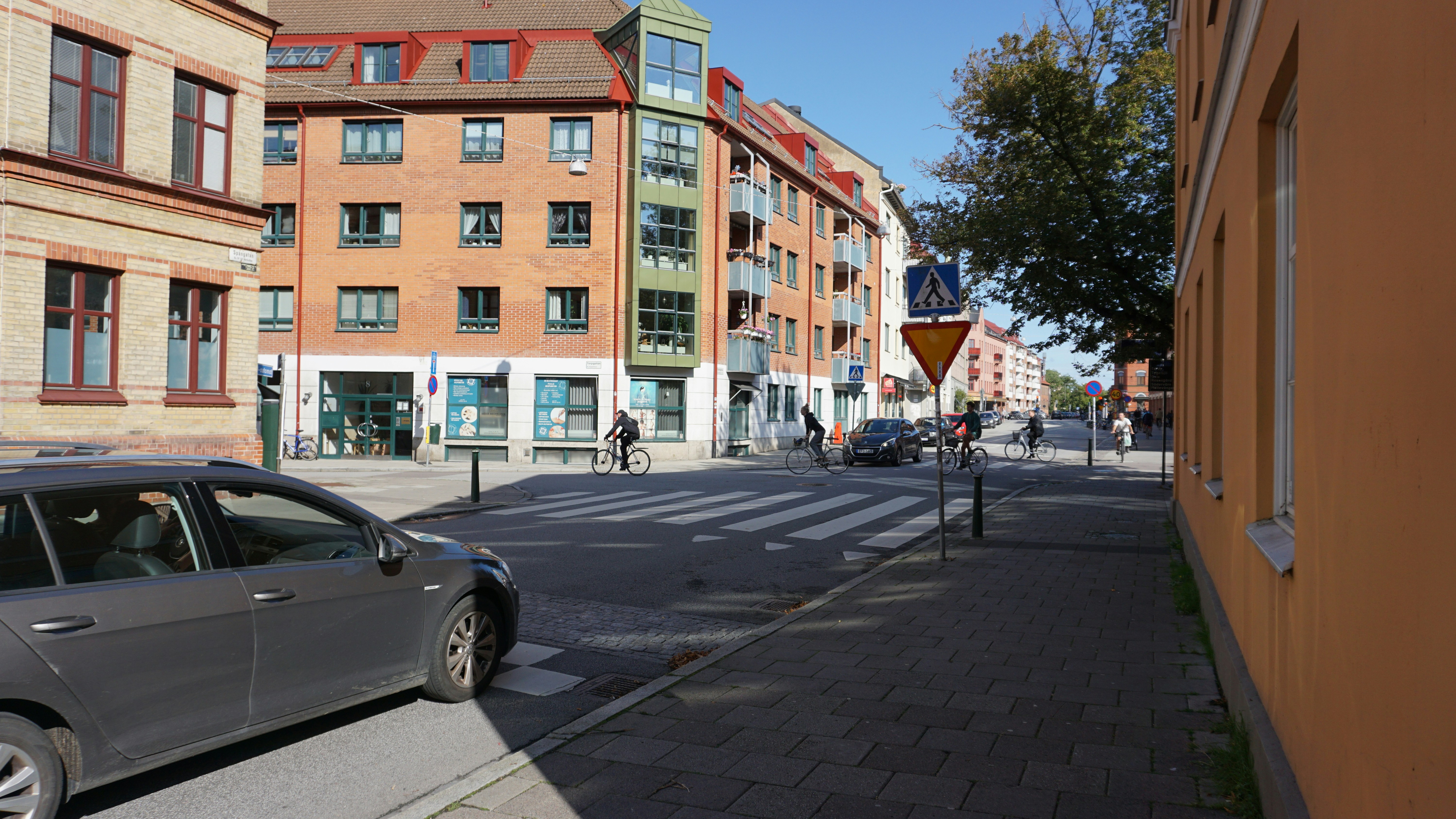 a car parked on the side of the road