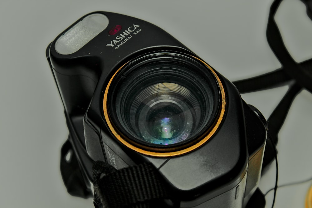 a camera with a lens attached to it