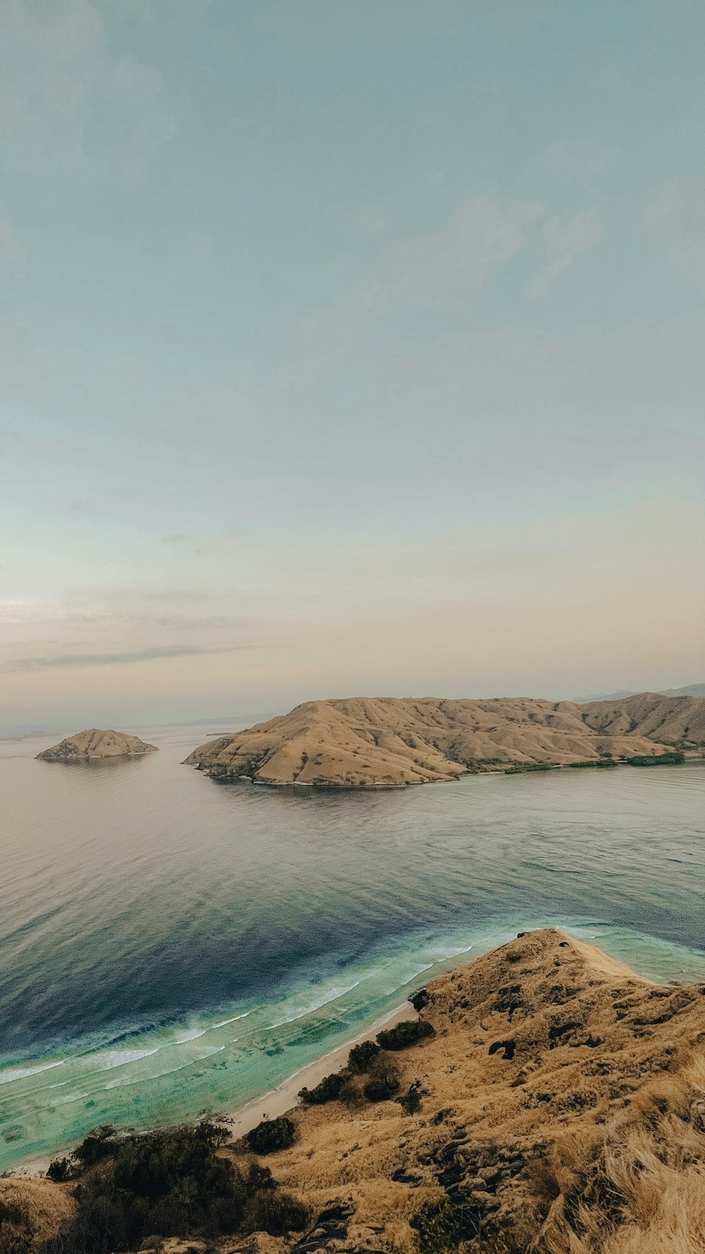 an island in the middle of a body of water