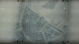 A detailed ancient map showing Gaza's narrow streets from 2000 years ago.