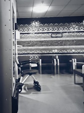 A clean, organized waiting area with comfortable chairs and allergy-related brochures.