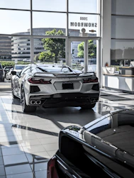 Portrait of a professional, friendly car expert in a modern office environment.