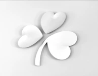 Minimalist logo featuring a stylized heart cloud in gentle lilac tones.