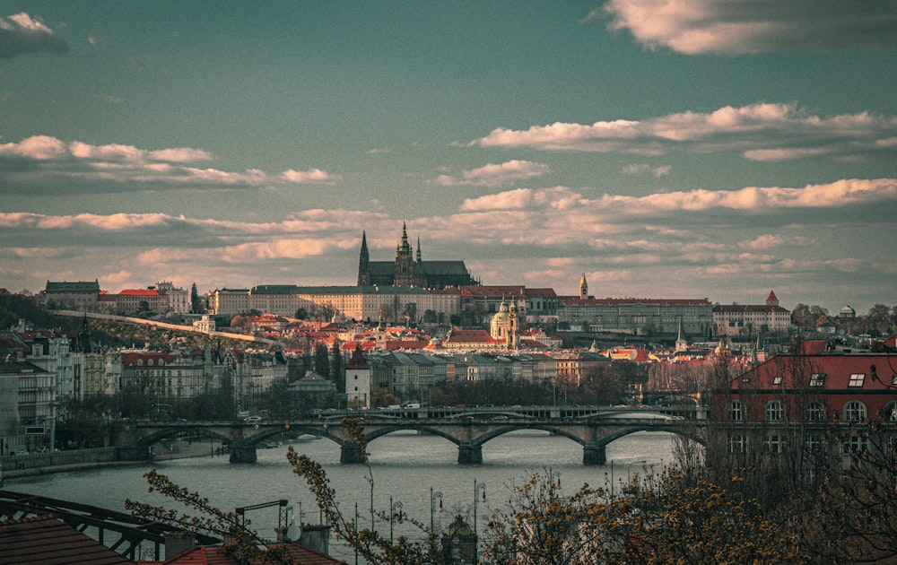 a view of a city from across the river