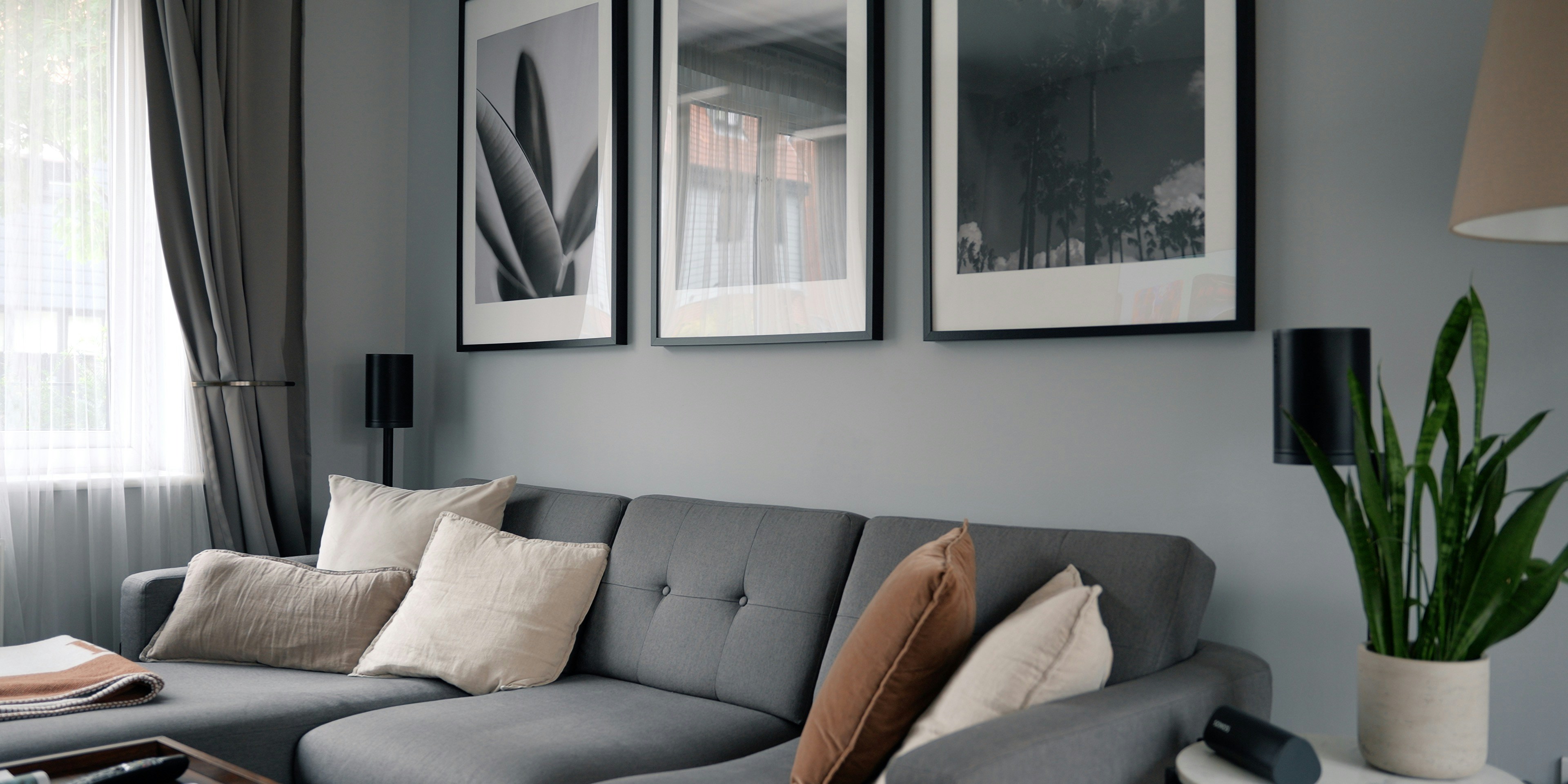 Slate Gray Walls In A Home Interior