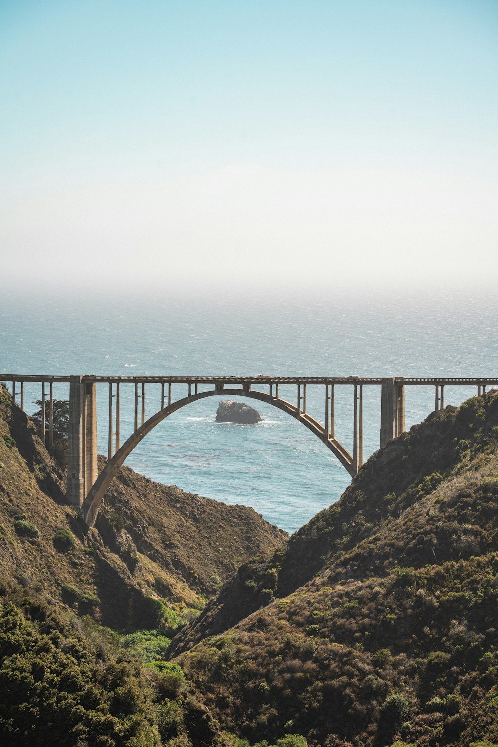 a large bridge over a large body of water