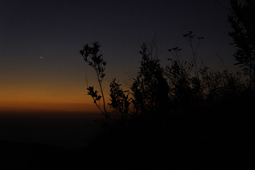 Il sole tramonta sull'orizzonte dell'orizzonte