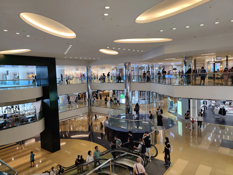 Shopping mall interior