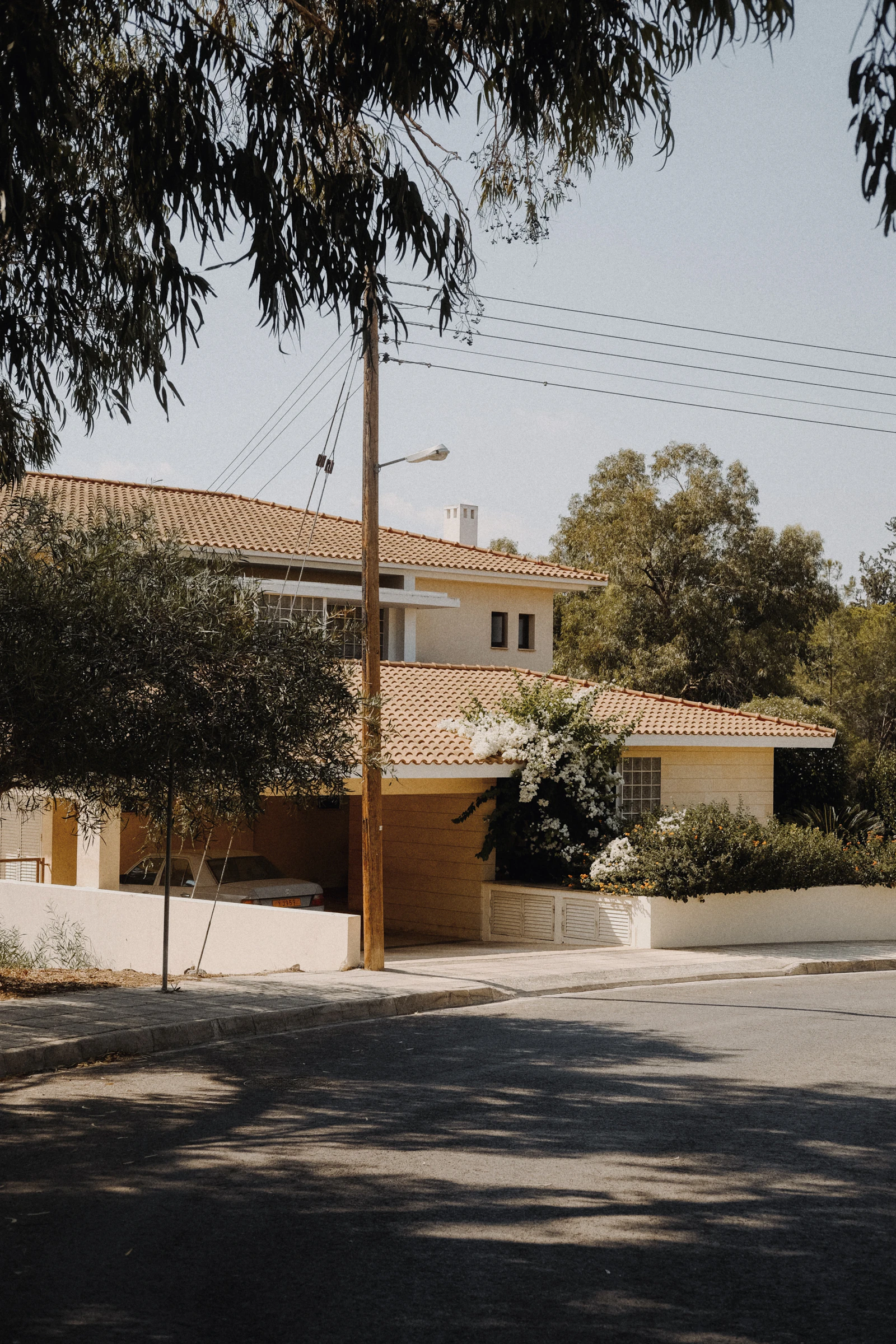 Two-story stucco home