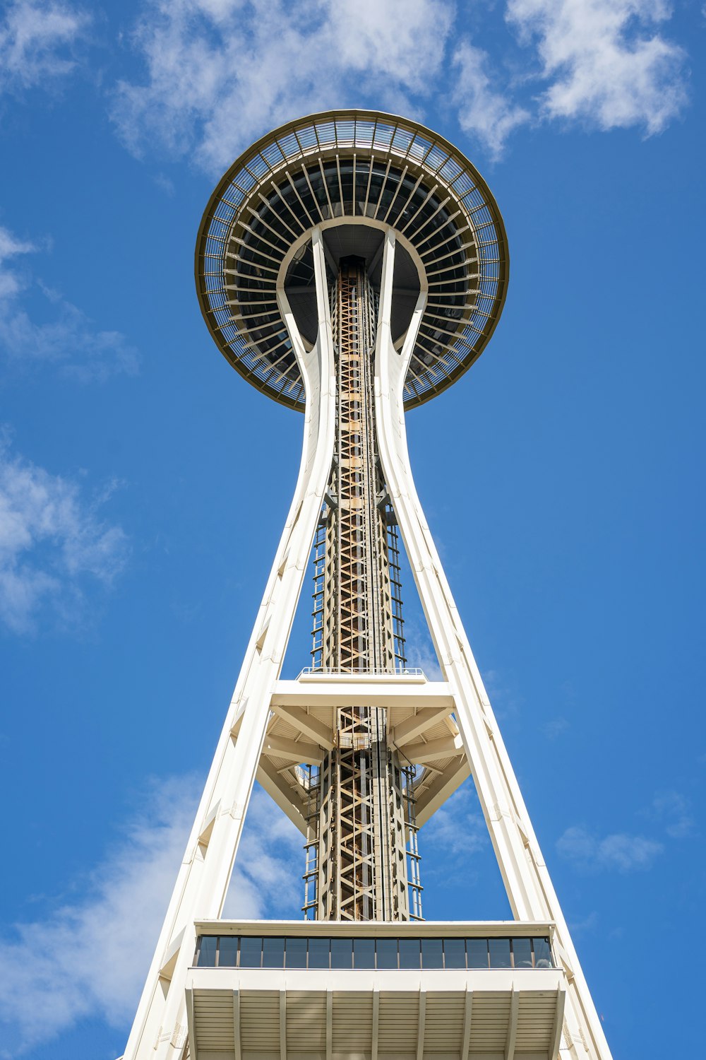 a tall tower with a sky background