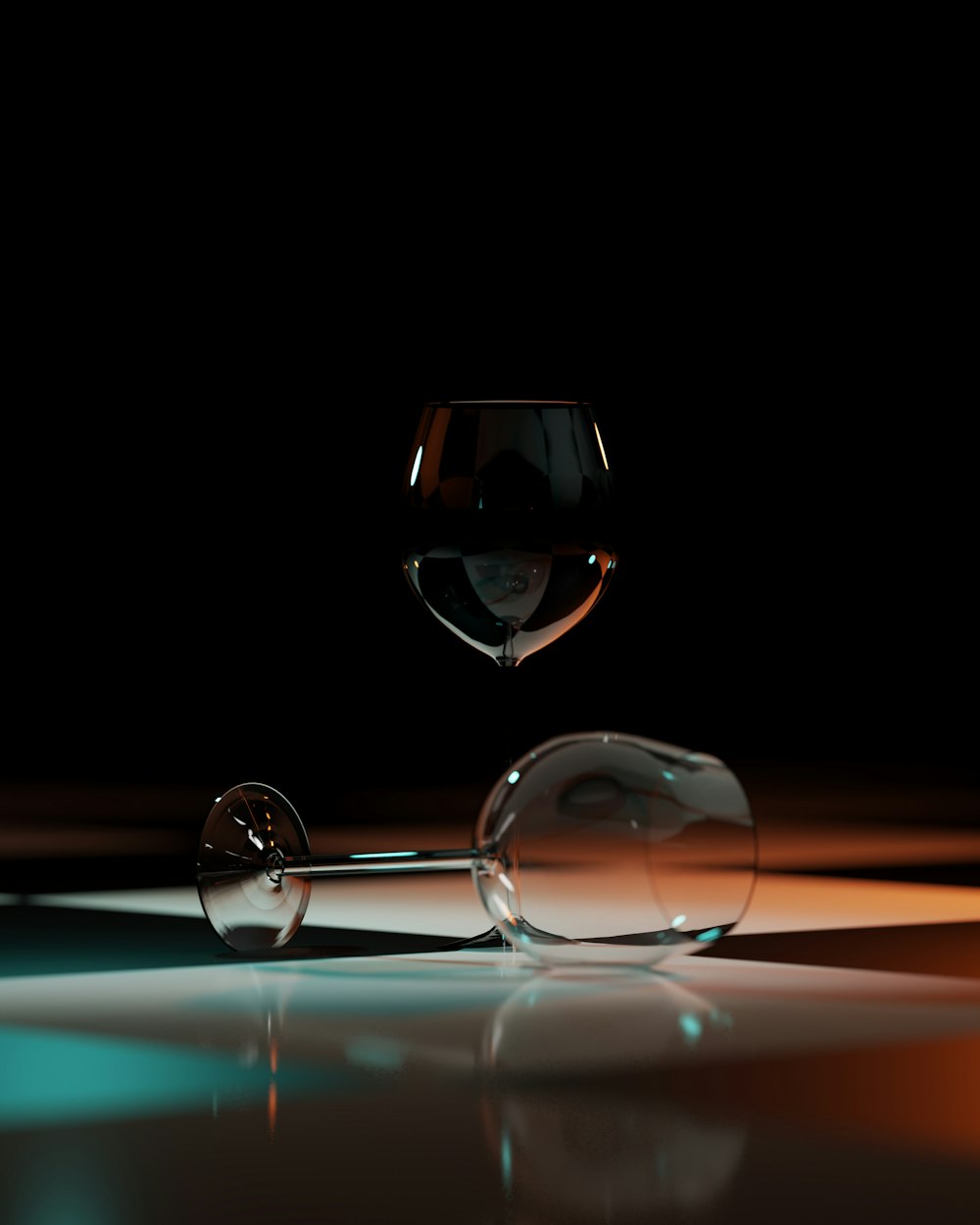 a glass of wine sitting on top of a table