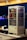 A beverage display fridge is filled with various drinks, including Pepsi, Coca-Cola, Mirinda, Lipton, and water bottles. It sits on a countertop with a cash register and a kettle nearby. The background is blurred with bokeh lights, indicating an indoor setting.